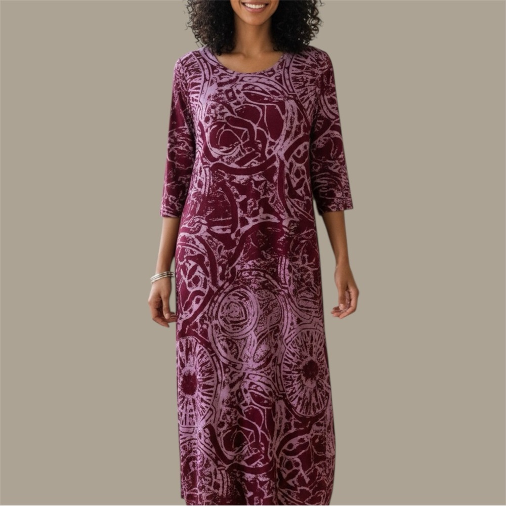 Bryan Walker Asymmetrical Hem Dress‎ Magenta Sz XL